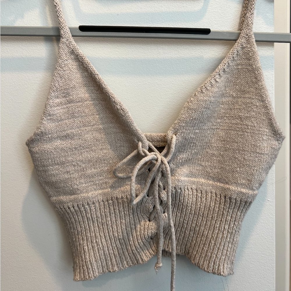 Reformation Crochet Crop Top